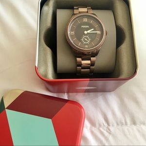 Fossil brown boyfriend watch